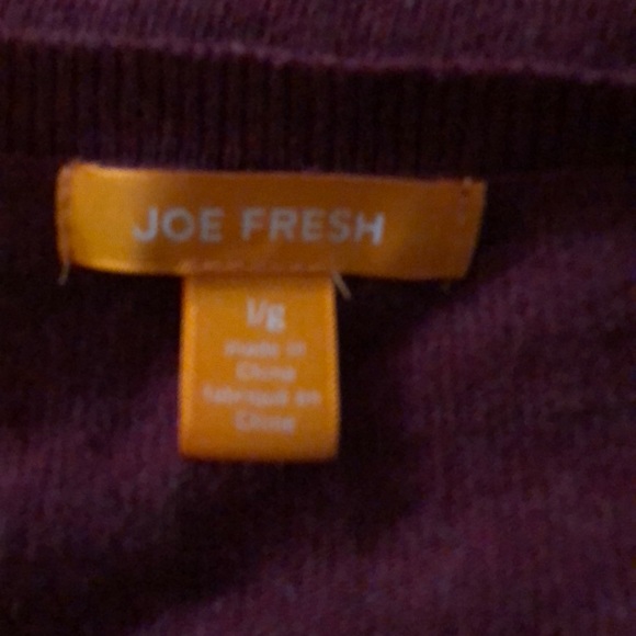 Joe Fresh size Lg burgundy sweater - Picture 5 of 5